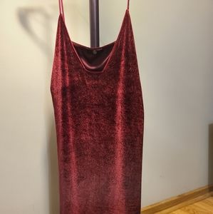 Velvet mini dress